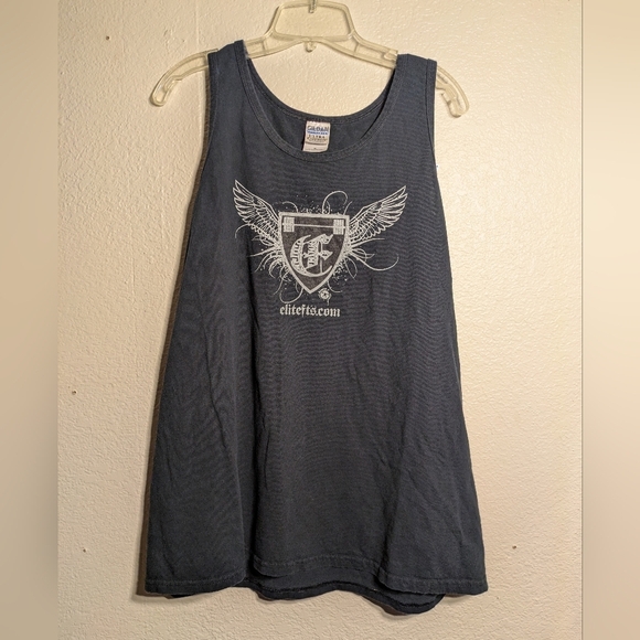 Gildan Women's Black Graphic Tank Top Size Xl Ultra Cotton - Picture 2 of 5